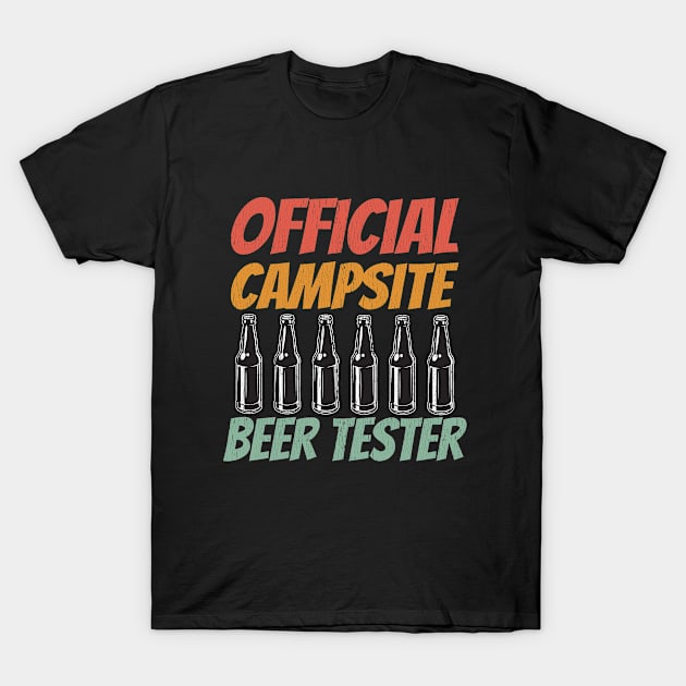 Camping - Official Campsite Beer Tester T-Shirt by Kudostees